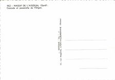 CPM Massif De L'Aigoual Cascade et Passerelle de l'Orgon