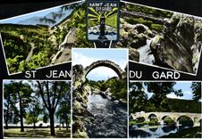 CPM Saint Jean du Gard Et Ses Environs Le Vieux Pont Les Lacets de la Route du Col Saint Pierre