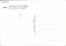 CPM Tarascon Vue Aerienne sur le Chateau du Roy Rene et le Rhone