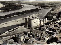 CPM Tarascon Vue Aerienne sur le Chateau du Roy Rene et le Rhone