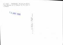 CPM Tarascon Vue Aerienne sur le Chateau du Roy Rene et le Rhone