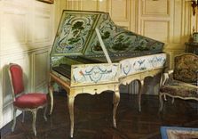 CPM Chateau de Thoiry en Yvelines Ouvert Le clavecin peint par huet et fabrique par Blanchet
