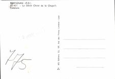 CPM Perpignan Le Devot Christ de la Chapelle Catalane
