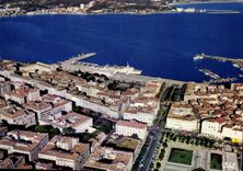 CPM Ajaccio Vue de la Place de Gaulle La Place Foch et le Port