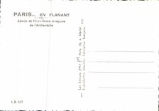 CPM Paris En Flanant Abside De Notre Dame Et Square