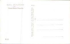 CPA Paris En Flanant Notre Dame