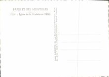 CPM Paris Et Ses Merveilles Eglise De La Madeleine