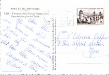 CPSM Paris Et Ses Merveilles L'Avenenue Des Champs Elysees Vers I'Arc De Triomphe