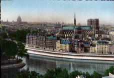 CPSM Paris Vue Generale La Seine Notre Dame Et Pantheon