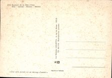 CPSM Souvenir De La Cote D'Azur Nice Cannes Monaco Menton