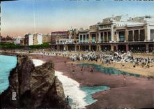 CPSM Biarritz Le Casino Et La Plage