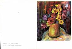 CPSM Fleurs carte de vœux