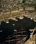 CPSM Saint Malo Grand Voilier Dans Les Bassins A Flot