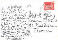 CPSM Geneve Le Jet D'Eau Et Le Mont Blanc