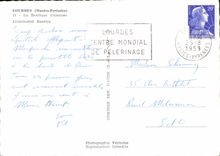 CPSM Lourdes La Basilique Illuminee