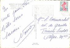 CPSM Reflets De Provence Marseille Le Port Depart d'un Courrier