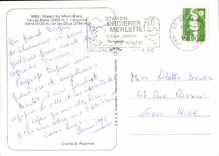 CPSM Massif du Mont Blanc Le Lac Blanc l'Aiguille Verte et les Drus