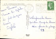 CPSM Savines Le Lac Le Pont Sur le lac de Serre-Ponçon