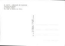 CPSM Fouilles De Glanum La Maison D'Atys