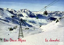 CPSM Les Deux Alpes Dauphine La Gare Inferieure Du Jandri