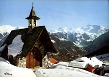 CPSM Courchevel Chapelle Du Cure D'Ars Massif De Bellecote