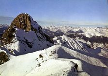 CPSM Courchevel Depuis La Saulire Vue Sur La Croix Des Verdons