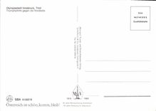 CPSM Olympiastadt Innsbruck Tirol Triumphpforte Gegen Die Nordkette