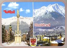 CPSM Alpenstadt Innsbruck Maria Theresien Strabe Mit Annasaule