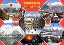 CPSM Alpenstadt Innsbruck Tirol Astria Maria Theresien