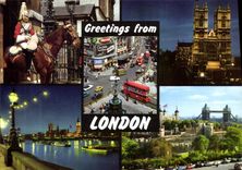 CPSM Greetings From London