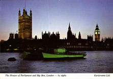 CPSM The Houses Of Parliament And Big London