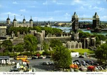 CPSM The Tower Of London And Tower Bridge