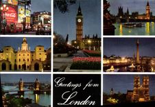 CPSM Greetings From London