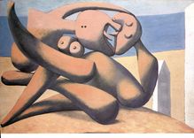 CPSM Paris Grand Palais Pablo Picasso figures bord de mer