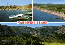 CPSM Narbonne Plage massif de la CLAPE