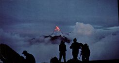 CPSM Schweiz Suisse Switzerland Sonnenaufgang Am Matterhorn Mont Cervin