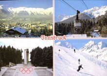 CPSM Alpenstadt Innsbruck Mit Nordkette