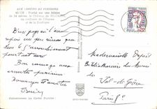 CPSM Aux Confins du Perigord Perche sur une Falaise