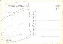 CPSM Gorges du Verdon Var Balcon de la Mescla 