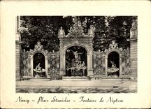 CPSM Nancy Place Stanislas Fontaine de Neptune 
