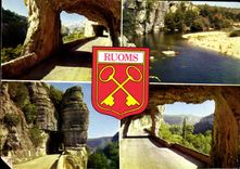 CPSM Paysages du Vivarais Defile de Ruoms 