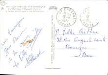 CPSM Le Barrage d'Eguzon Indre L'Usine electrique Le deversoir