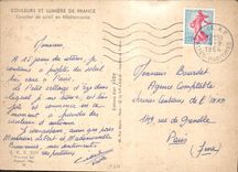 CPSM Coucher de Soleil en Mediterranee 