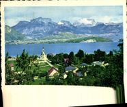 CPSM Lac d'Annecy Sevrier Haute Savoie Vue generale sur les Dents de Lanfon et la Tournette 