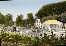 CPSM Vichi Allier Reine des Villes d'Eaux Piscine du Sporting Club 