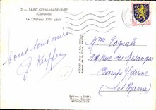 CPSM Saint German de Livet Calvados Le Chateau