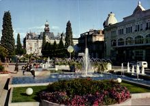 CPSM Vichy Allier Station hydrominerale Les jets d'eau 