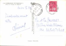 CPSM La Normandie Pittoresque Le village de l'eglise la couture boussey