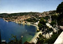 CPSM Reflets de la Cote d'Azur Villefranche sur mer A M Vue generale Les Quais Le Port et le Quartie