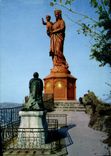 CPSM Le Puy Haute Loire Statue N D de France et monument Morhon 